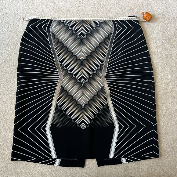 Worthington skirt, size 18, Art Deco print - Picture 3 of 8